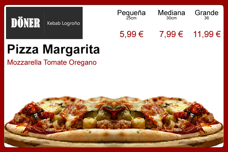 Pizzas en Logroño. Pizzas Muzamal en Logroño. Pizzas a domicilio en Logroño.