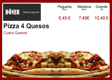 Pizza 4 Quesos 